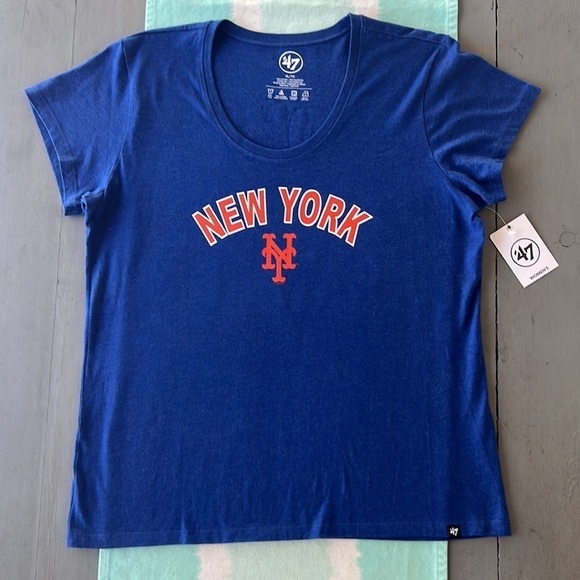 47 Tops - 47 New York Mets Crewneck Short‎ Sleeve Graphic T-shirt NWT